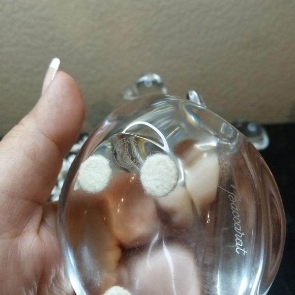 GORGEOUS Pair of Baccarat France Crystal 6" Dove Figurines - Picture 5 of 7